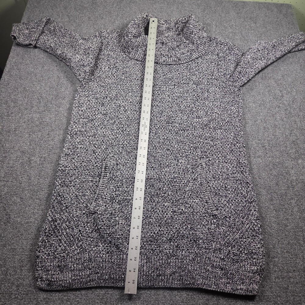 Duluth Trading Women's Heritage Cowl Neck Tunic Knit Sweater w/ Pocket Black L - Picture 7 of 10